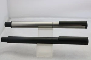 KACO RÖHRE gebürstetes Aluminium feiner Füllfederhalter, 2 Oberflächen, UK Verkäufer - Bild 1 von 9