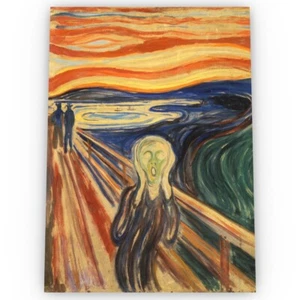 The Scream Edvard Munch Art Poster Satin High Quality Archival Stunning A1 A2 A3 - Picture 1 of 1