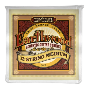 12 cuerdas de guitarra acústica Ernie Earthwood 80/20 bronce med 11-52 2012 - Imagen 1 de 1