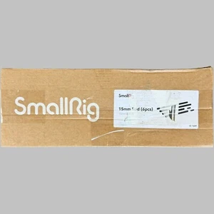SmallRig 15mm Rods Pack, 15mm Tube with M12 Thread Rod Cap Connectors, Aluminum - Picture 1 of 2
