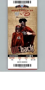 Nationals vs Arizona Diamondbacks 9/29/2013 ticket - Anthony Rendon 2 hits - Picture 1 of 2