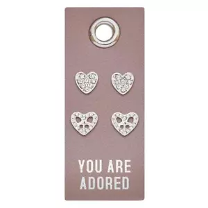 You are Adored Beautiful Stud Earring Set Size 1in W x 2.5in H Pack of 4 - Picture 1 of 1