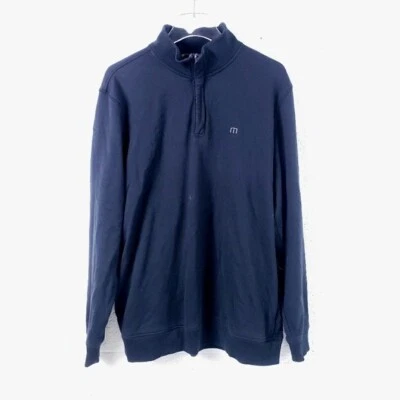 Travis Mathew Black 1/2 Zip Golf Performance Sweater Pullover Men's Size XL - Image 1 of 4