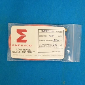 Meggitt Endevco 3090DV-120, 120" 500°F Cap. 315 pF Cable coaxial de bajo ruido Assem - Imagen 1 de 3