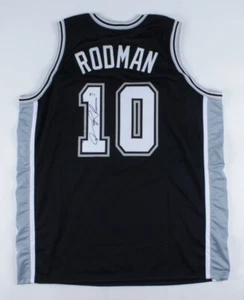 Dennis Rodman Signed San Antonio Spurs Jersey (Beckett COA) 5xNBA Champion - Picture 1 of 6