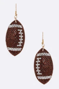 Orecchini Cuscino Calcio Strass - Foto 1 di 5