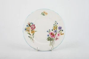 Shelley - Wild Flowers - Blue Edge - Tea / Side Plate - 141084G - Picture 1 of 1
