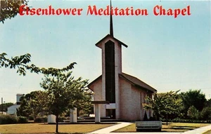Postal Eisenhower Memorial Meditación Capilla Abikene Kansas - Imagen 1 de 2