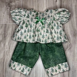 16” Cabbage Patch Kids Doll Clothes Christmas Trees Pants Outfit - Picture 1 of 3