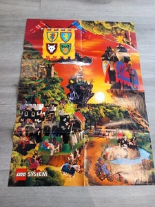 LEGO Black Knight's Castle 6086 Poster Vintage 1992 seltene Werbe-Erinnerungsstücke - Bild 1 von 2