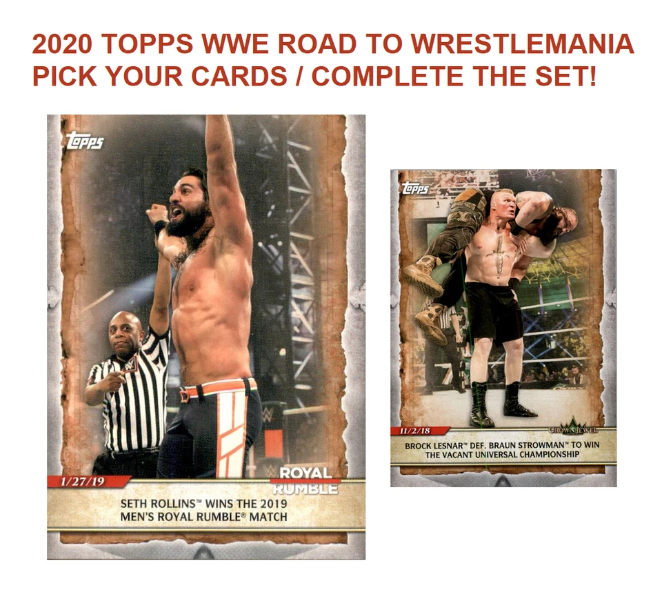2020 Topps WWE Road To Wrestlemania Base - Pick Your Cards / Complete Your Set! - Image 1 of 1