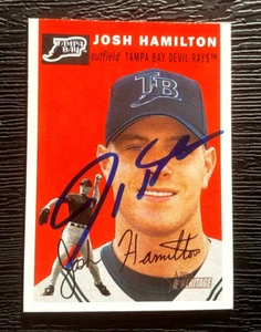 JOSH HAMILTON MVP SLUGGER AUTOGRAPHED SIGNED 2003 BASEBALL CARD JSA AUCTION LOA - Picture 1 of 3
