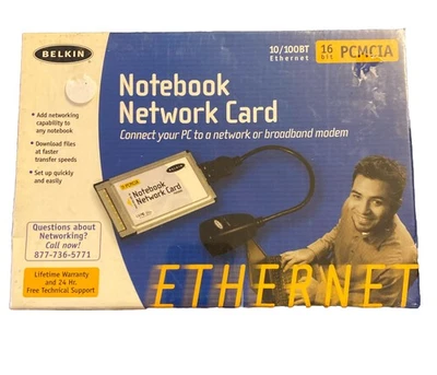 Belkin 100 PCMCIA Modem Combo PC Card Ethernet NEW - Image 1 of 4