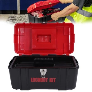 Lockout Tagout Group Lockout Hasps Universal Clamp On Circuit Breaker Lock Kit - Picture 1 of 12