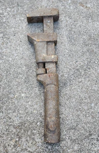 Vintage PEXTO Adjustable Pipe Wrench Monkey Hammer 12" Made in USA Hand Tool - Picture 1 of 9