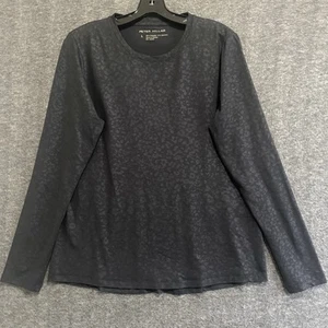 Peter Millar Performance Shirt Women L Crown Sport Embossed Tee Golf Base Layer - Picture 1 of 10