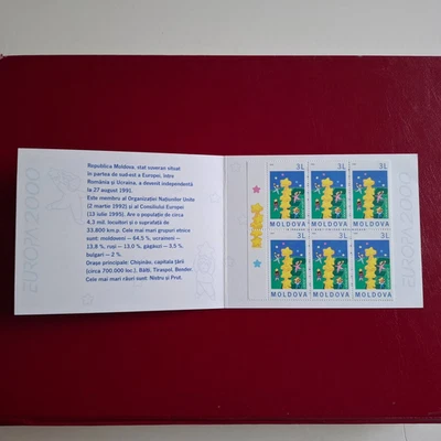 Moldova 2000 booklet CEPT/Europe stamps (Michel MH 0-3) MNH - Image 1 of 3