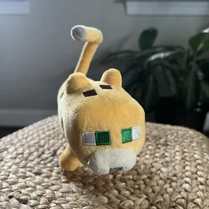 Minecraft Yellow Ocelot Cat Soft Plush Collectible Toy Mojang Stuffed Animal 9” - Picture 1 of 6