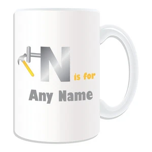 Personalisiertes Geschenk Buchstabe N für Tasse Spardose Tasse süßes Symbol Lautschrift November - Bild 1 von 21