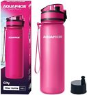 AQUAPHOR CITY Trinkflasche mit Wasserfilter, 500 ml, aus TRITAN, BPA-frei, pink