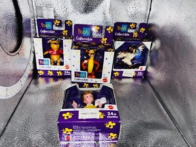 Винтажный Mattel Винни-Пух коллекционные предметы лот из 4 фигурок совершенно новый - Изображение 1 из 4