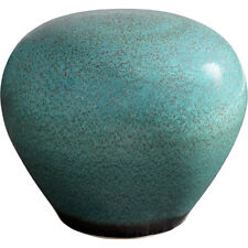 Cyan Design 10810 Native Gloss 17 inch Turquoise Glaze Stool