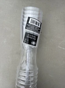 Greenbrier Plastic 6 OZ Wine Glasses With Stem Six Count Clear Disposable - Picture 1 of 2