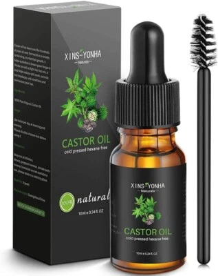 Eyelash Eyebrow Growth Serum. Grow Lush Eye Brows & Eye Lashes. 100% Pure Castor - Image 1 of 4