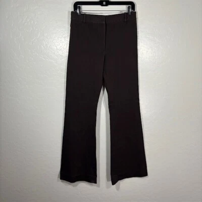 "Pantalón de algodón elástico FRAME Le High Flare para mujer talla 8 marrón entrepierna 33""" Foto 1 de 4