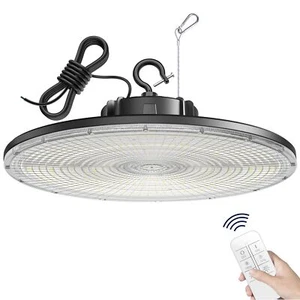 150W LED UFO High Bay Lights, Remote Dimmable Up and Down Lighting 100-277V - Picture 1 of 8