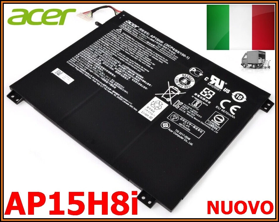 Nuovo KT.0030G.008 BATTERY.4920MAH AP15H8i NEU ACER ASPIRE SF114-31 AO1-431 - Immagine 1 di 1