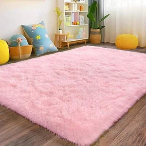 Rugs For Living Room Bedroom, Area Rugs Fluffy Rug Carpet, Soft Shaggy Modern Fl - Picture 1 of 14