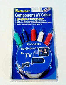 Component AV Cable Intec for Playstation 2 PS2 - New Old Stock Sealed - Picture 1 of 8