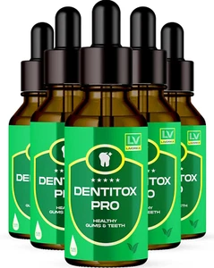 5 Pack - Dentitox - Dentitox Pro Drops for Teeth and Gums 5 Bottle for 150 Days, - Picture 1 of 12