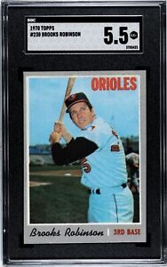 1970 Topps BROOKS ROBINSON Baltimore Orioles #230 SGC 5.5 EX+ Condition