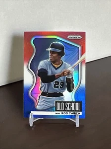 Prizm Rod Carew Old School 2022 rosso bianco e blu Prizm #OS-9 gemelli - Foto 1 di 2