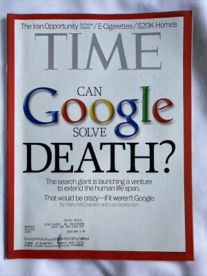 2013 September 30 Time Magazine Google Launching Venture To Extend Life (MH370) - Image 1 of 3