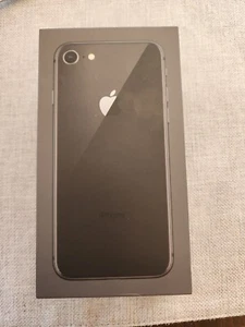 Apple A1863 iPhone 8 Space Gray 64GB Genuine EMPTY RETAIL BOX ONLY - Picture 1 of 3