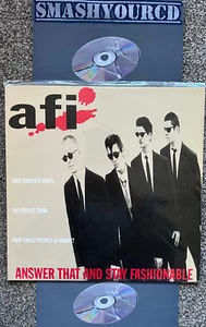 AFI - ANSWER THAT AND STAY FASHIONABLE(RARE ORIGINAL BLACK VINYL ON WINGNUT) - Picture 1 of 3