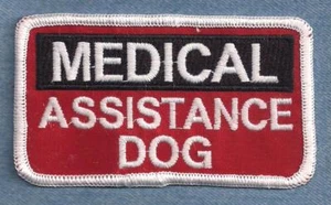 MEDICAL ASSISTANCE DOG Service Dog vest patch  - Picture 1 of 1