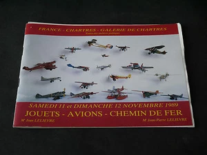 CATALOGUE JOUETS ANCIENS GALERIE DE CHARTRES VENTES 11  ET 12 NOVEMBRE 1989 - Imagen 1 de 1