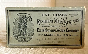 Vintage Elgin National Watch Company Main Springs Parts Box - Picture 1 of 4