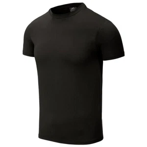Helikon Organic Cotton T-Shirt Slim Mens Gym Sport Casual Athletic Plain Black - Picture 1 of 7