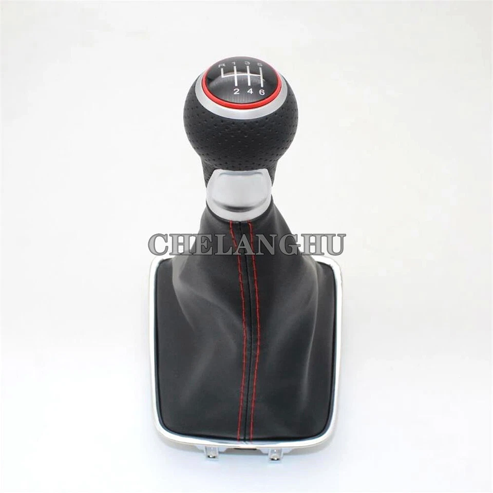 For VW Tiguan 2007 2008 2009 2010 2011 6 Speed Gear Shift Stick Knob Gaiter Boot Foto 1 de 4
