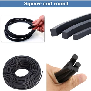 Black Solid Nitrile Rubber square-shaped / O Ring Cord Oil Water Seal Gasket - Picture 1 of 11