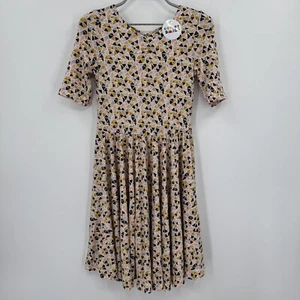 Dot Dot Smile Girl's Ballerina Skater Dress sz 8-10 NWT Short Sleeve TRIANGLES - Picture 1 of 7