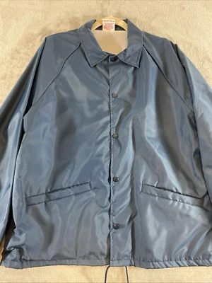 Chaqueta Cardinal Coach vintage años 80 hecha en EE. UU. azul a presión Foto 1 de 4