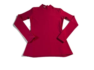 Under Armour Girls Youth Long Sleeve Size (MD) Dark Fuchsia Mock Neck - Picture 1 of 8