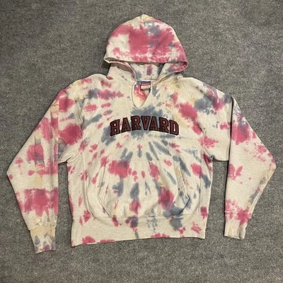 Sudadera con Capucha Harvard Tejido Inverso Y2K Champion De Colección L Tie Dye Pullover Sudadera Foto 1 de 4