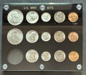 1948-PDS Mint Set 14-Coin Set in Capital Plastic Holder Free US Shipping - Picture 1 of 3